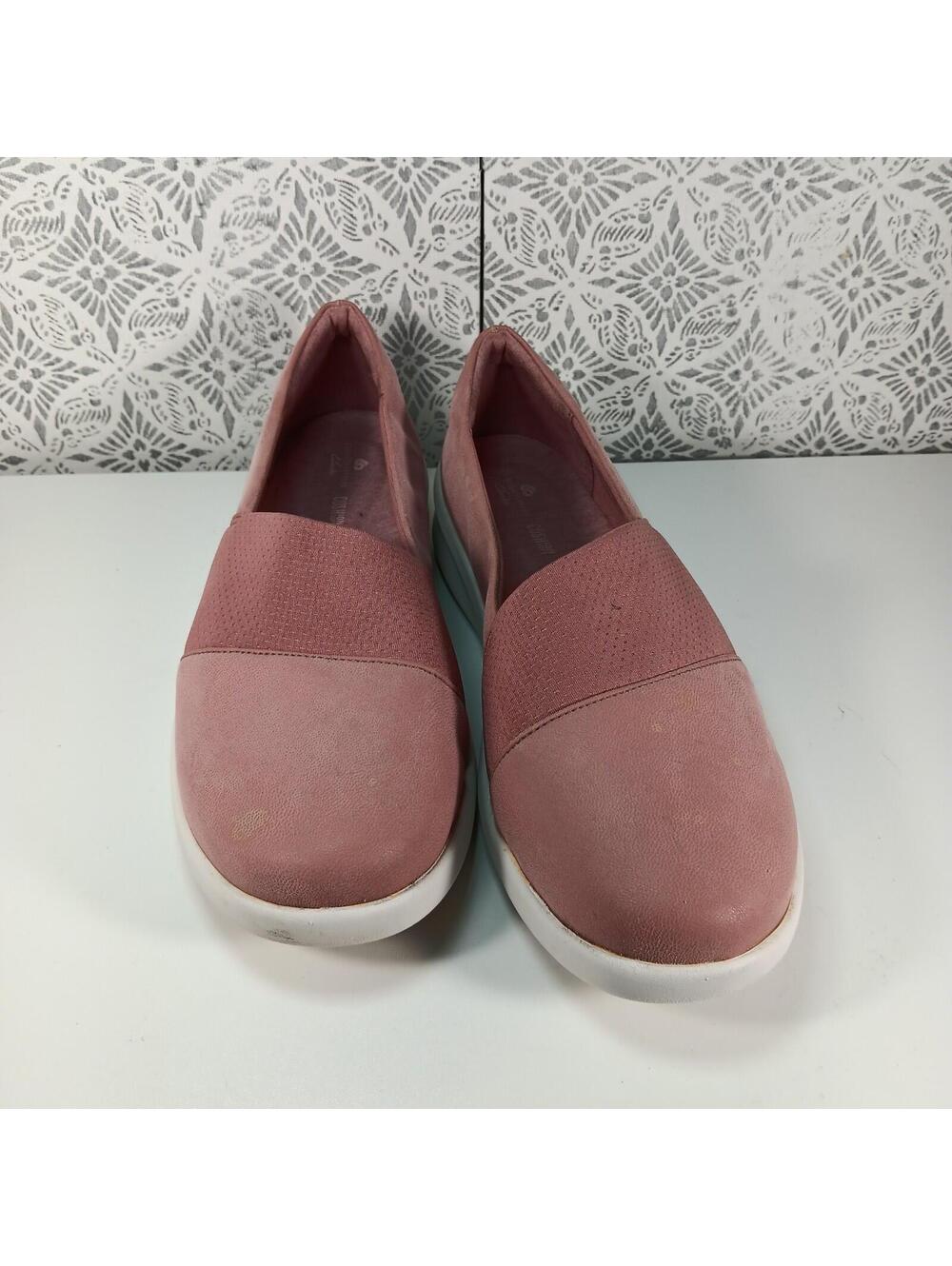 Cloudsteppers Clarks Sillian Sune 2.0 Slip on Loafer Flats Women's 8 M pink